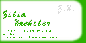 zilia wachtler business card